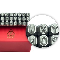 Jeu de poinçons à lettres en acier 4 mm (5/32 pouces) A-Z, 27 pièces, Cr-V 6150 HRC 58-62, pointe trempée pour marquage de pièces, OEM/ODM Taïwan