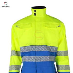 Conjunto de Ropa de Trabajo para Obras de Construcción, Ropa de Seguridad Fluorescente Reflectante con Tiras Reflectantes para Protección Laboral - Product Image 3