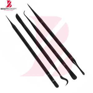 Kit de manucure de précision tout-en-un en acier inoxydable pour hommes et femmes, qualité supérieure, noir mat, 7 outils de toilettage - Product Image 5