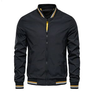 Chaqueta Bomber de Piel de Oveja de Alta Calidad para Hombre, con Logotipo Personalizado, Resistente al Viento y Ecológica - Product Image 2