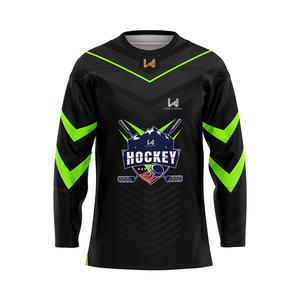 Camisetas de Hockey sobre Hielo Personalizadas, Transpirables, de Secado Rápido, con Transferencia Térmica, 100% Poliéster, Profesionales, Unisex para Adultos - Product Image 5