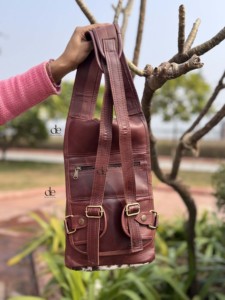 Mochila de Cuero Auténtico de Diseño Único, Estilo Occidental, Bolsas de Viaje Unisex Multiusos, Producto al por Mayor - Product Image 3