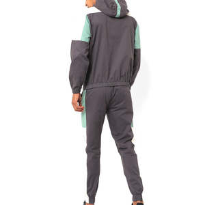 Ensemble de survêtement décontracté respirant pour homme avec logo personnalisé, coupe ajustée, cordon de serrage, deux pièces - Product Image 5