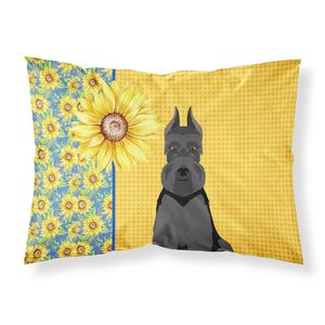 Tournesols d'été Noir Schnauzer Standard Léger Super Doux Facile d'entretien Décoratif Taie d'oreiller Taies d'oreiller Taies d'oreiller - Product Image 1