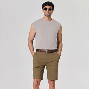 Blusa sin mangas con cremallera, mezcla de algodón suave, top informal, precio de fábrica, camisa sin mangas con cremallera frontal para mujer - Product Image 2