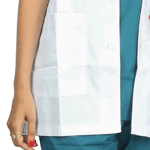 Uniformes de Hospital Personalizados de Alta Calidad OEM, Bata de Laboratorio Médica Blanca Unisex para Hombres y Mujeres, Venta al Por Mayor - Product Image 3