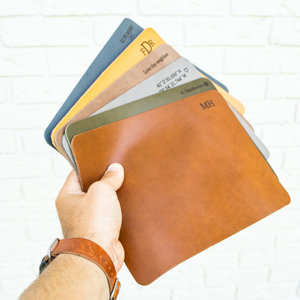 Chic Leather Mouse Pad For <b>Vanity</b> Table <b>Makeup</b> Desk Mat Waterproof Surface Protective Cover For Home Decor LMPD-0034D - Product Image 2