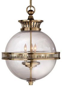 Modern Circular Ball Outdoor Indoor Hanging Lantern With Glass And Metal Frame For Home Restaurants Bars And Hotels - Product Image 3