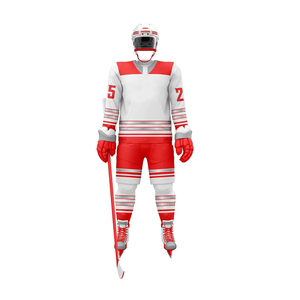 Wholesale Cheap Price Ice Hockey Uniform with Custom Logo Printed Breathable Quick Dry 100% Polyester Sublimated - Product Image 4