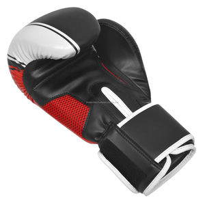 Gants de boxe en cuir de qualité supérieure pour le sparring, l'entraînement de Muay Thai et le kickboxing, 16 oz, avec fermeture auto-agrippante - Product Image 2