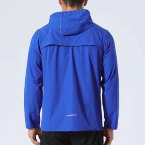 Veste de sport pour homme NESTA SPORTS, taille plus, légère, respirante, coupe-vent, pour la course à pied et la randonnée, avec détails réfléchissants - Product Image 2