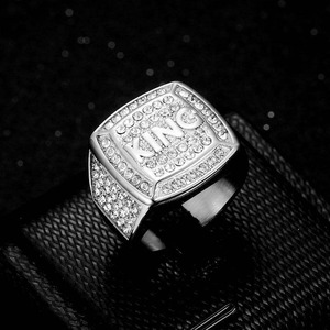 Anillo Hip Hop de Plata de Ley 925 y Oro con Moissanita de Alta Calidad, Joyería de Moda para Hombre y Mujer, Superventas - Product Image 3