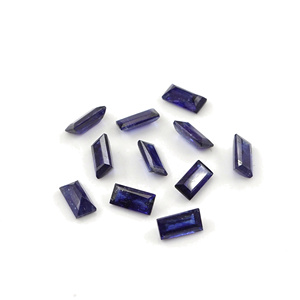 Zafiros azules naturales de Bangkok, calibrados en forma de baguette de 2x4 mm, piedras preciosas de zafiro facetadas naturales sueltas para la fabricación de joyas. - Product Image 5