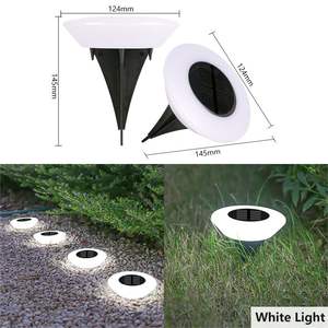 Luces Solares de Jardín con Estaca, 14 LED AA, Ángulo de Haz de 360°, IP65 Impermeables, ABS Blanco/Cálido, Polisilicio, Fácil Instalación - Product Image 4