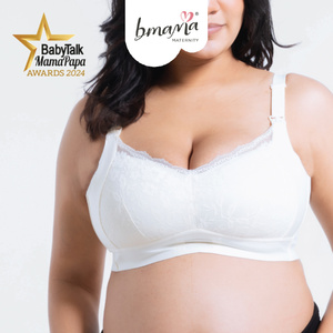 Sujetador de lactancia Bmama Plus Size sin aros y copa completa |   Sujetador de Maternidad Antibacterial y Transpirable |   Sujetador de Soporte para Lactancia y Extracción de Leche - Product Image 1