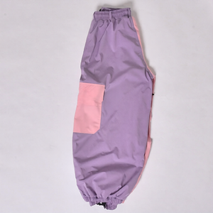 New Ski Baggy Pant Waterproof Windproof Breathable <b>Fleece</b> <b>Lined</b> Elastic Waist Plus Size Printed Skiing 100% Nylon - Product Image 1