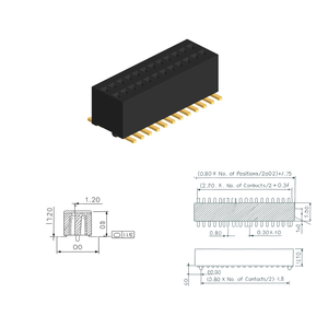 Conector Hembra de 0.8mm para Electrodomésticos Inteligentes - Product Image 3