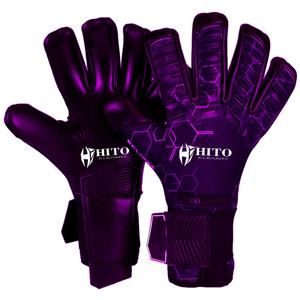 Gants de gardien de but de football à nouvelle conception, avec impression en silicone sur le dos et contact en Letax sur la paume avant, sangle élastique intégrée, vente chaude - Product Image 6