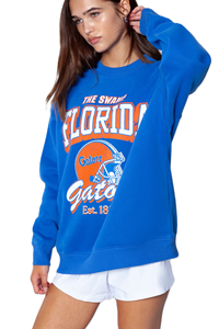 Sweat-shirt classique à col rond et épaules tombantes de l'Université de Floride, en molleton de coton de haute qualité, unisexe - Product Image 3