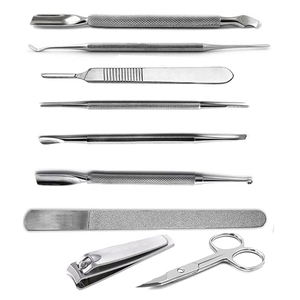 Cortauñas de Acero Inoxidable de Grado Médico de la Más Alta Calidad con Logotipo Personalizado, Empujador de Cutículas, Limpiador de Uñas, Lima Ergonómica, Juego de Herramientas para Podología - Product Image 6