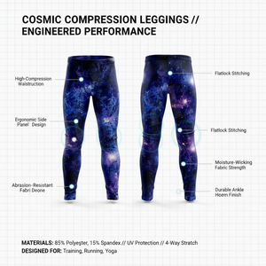Workout Apparel Custom Printed Compression Leggings Gym Running Sports Tights Quick Dry Stretch Fitness Athletic Wear Yoga Pants - Product Image 2