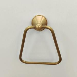 Antique Brass Stainless Steel Eco-Friendly Modern Wall-Mounted Bathroom <b>Towel</b> Holder with Single Bar - Product Image 3