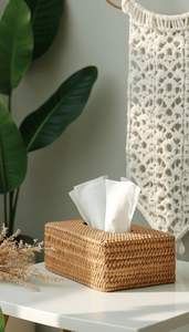 Boîte à mouchoirs rectangulaire transparente créative, distributeur de papier de bureau, organisateur pour serviettes faciales et étui de rangement de BD - Product Image 2