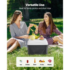 Borsa frigo portatile isolata da 8,5 QT con stampa leopardata, maniglie resistenti e materiale rigido leggero - Product Image 6