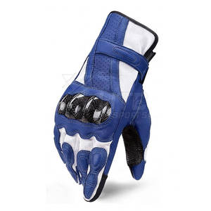 Guantes de Motocicleta de Cuero Ligeros para Invierno, Impermeables, Compatibles con Pantalla Táctil, Tejido Transpirable, Correa de Muñeca Ajustable, Duraderos - Product Image 2