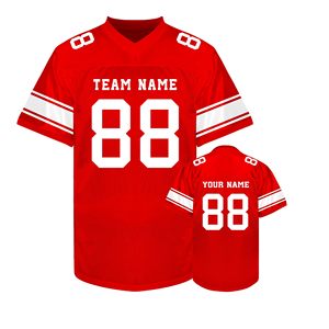 Wholesale American Football Jersey Polyester Mesh Custom Logo Heat Transfer DTF Teamwear Supplier - Product Image 1