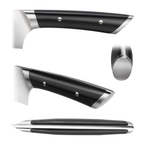 Couteau de chef artisanal en acier inoxydable avec manche en résine et étui en cuir, couteau d'extérieur - Product Image 2