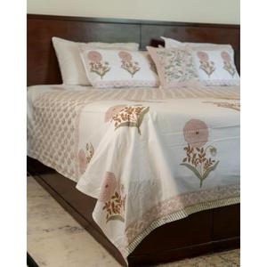 Parure de lit en coton imprimé floral esthétique faite à la main, respirante, pour toutes les saisons, décorative pour la maison, prix de gros - Product Image 2
