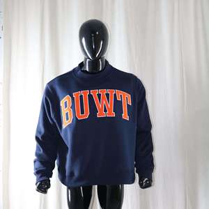Sweat-shirt d'hiver de haute qualité à col rond 100% coton avec broderie appliquée FZYPS SPORTS - Product Image 5