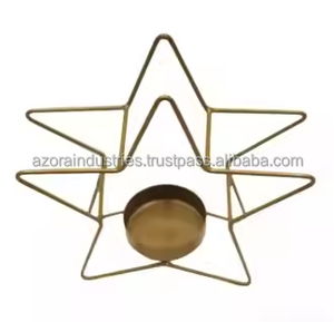 Soporte de luz de té pequeño de forma redonda de metal Soporte de luz en T pequeño Soporte de vela votiva para decoración de iluminación - Product Image 3