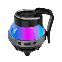 Haut-parleur portable compact et robuste, rechargeable par USB, mini haut-parleur d'extérieur avec mousqueton, son clair et puissant, audio pour voyage et camping