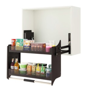 Cesta organizadora extraíble de acero inoxidable <span class=keywords><strong>para</strong></span> gabinete de <span class=keywords><strong>cocina</strong></span>, cesta doble extraíble - Product Image 4