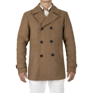 Abrigo Clásico de Lana para Hombre, Cuello de Solapa, Doble Botonadura, Abrigo Cálido de Invierno - Product Image 6