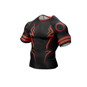 Brazilian Jiu Jitsu Boxing Rash Guard Set MMA Gym Compression Clothing with Custom Sublimation Design BJJ Boxing - Product Image 3