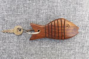 พวงกุญแจไม้ทำมือ วัสดุไม้ธรรมชาติ เป็นมิตรกับสิ่งแวดล้อม เหมาะสำหรับเป็นของขวัญ - Product Image 6