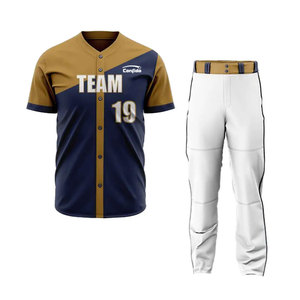 Vêtements de sport à faible MOQ, uniforme de baseball confortable, taille personnalisée, vêtements pour jeunes, uniforme de baseball - Product Image 1