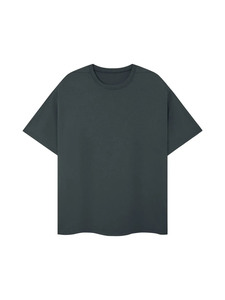 เสื้อยืดคอกลมทรงปกติสำหรับผู้ชาย ผ้าฝ้ายลำลอง สตรีทแวร์ แขนสั้น ไม่มีลาย หนานุ่ม พรีเมียม เป็นมิตรกับสิ่งแวดล้อม ผ่านการซักแล้ว รุ่นพื้นฐาน - Product Image 3
