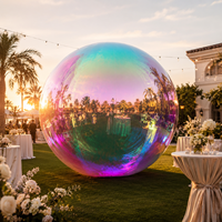 Ballons miroir géants gonflables en PVC brillants pour la décoration