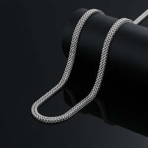 สร้อยเงินแท้ สไตล์ฮิปฮอป สำหรับผู้หญิงและผู้ชาย เครื่องประดับคุณภาพดี - Product Image 1