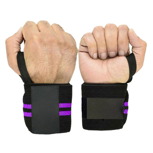 สายรัดข้อมือสำหรับออกกำลังกายพร้อมห่วงนิ้วโป้ง โลโก้สั่งทำได้ สายรัดข้อมือนีโอพรีนสำหรับผู้หญิงและผู้ชาย ยกน้ำหนัก คุณภาพสูง สำหรับกีฬากลางแจ้ง - Product Image 4