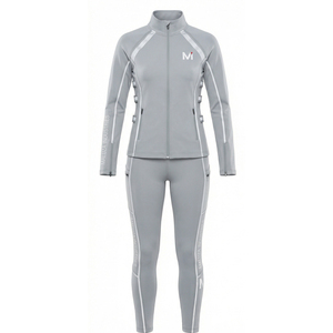 ชุดวอร์มออกกำลังกายแบบยูนิเซ็กซ์ พรีเมียม ผ้ารัดรูป ยืดหยุ่น ระบายอากาศ แห้งเร็ว ไม่ยับ ผลิตจากผ้าสแปนเด็กซ์/โพลีเอสเตอร์ ยี่ห้อมาลูซา - Product Image 1