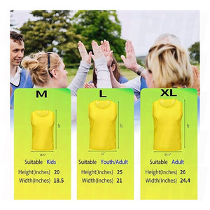 Soccer Pinnies Youth Numbers Scrimmage Team Practice Vests Reversible <b>Training</b> <b>Bibs</b> Lightweight Breathable Jerseys Basketball - Product Image 2