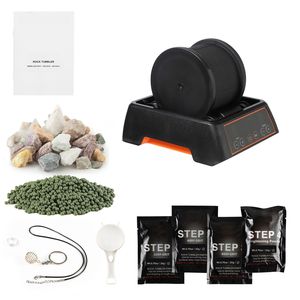 Buratto per lucidatura rocce da 1 libbra con motore a trasmissione diretta, regolazione a 4 velocità, timer da 1-9 giorni, kit di lucidatura rocce con tensione 220V - Product Image 1