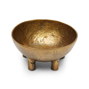 Cuenco para servir de aluminio de lujo al por mayor, cuenco y vajilla decorativos de aluminio dorado personalizados, cuencos de fruta de metal para el hogar y la cocina - Product Image 6