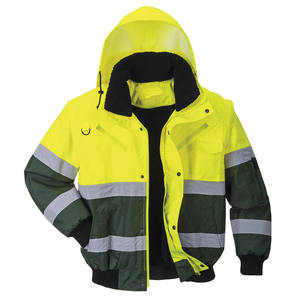 Customized Working Safety Jacket for Workers with High Quality Zipper Canvas Fabric <b>Quilted</b> Design and Front Logo - Product Image 5