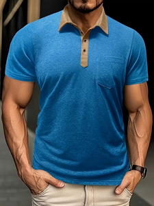 Chemises pour hommes élégantes, anti-plis, teintes unies, fabriquées au Bangladesh, à manches courtes, formelles, de qualité, orientées vers l'exportation - Product Image 4